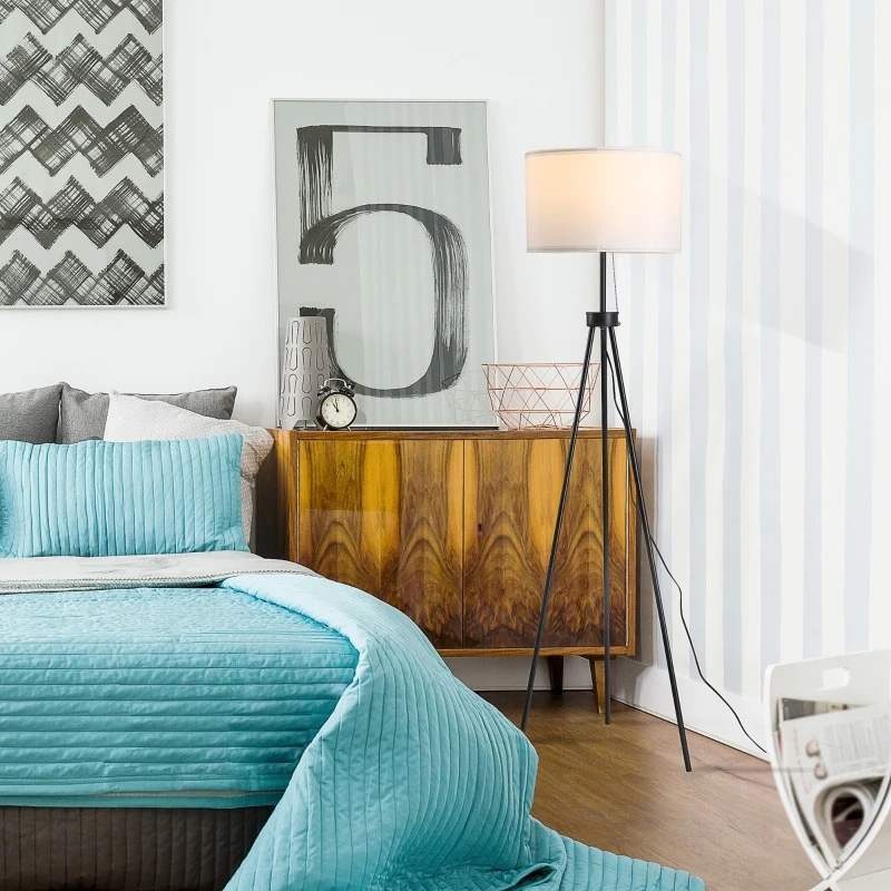 چراغ خواب مدرن طبقه بلند با پدال کلید