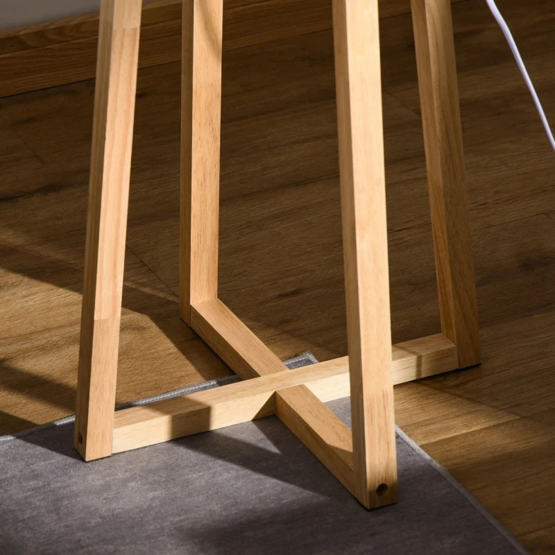 چراغ اتاق خواب ایستاده مدرن با آباژور درام، سوئیچ پدال پا