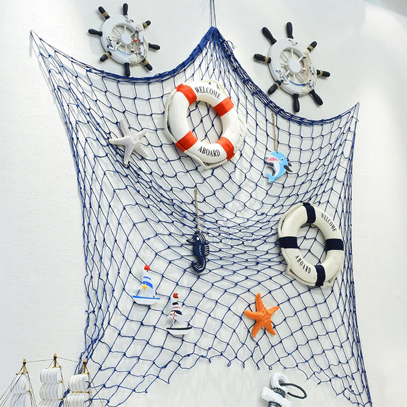 فرمان کشتی قایق چوبی دریایی/دکور دزدان دریایی چرخ کشتی چوبی پلاک تزئین دیوار و در (ماهی سفید)