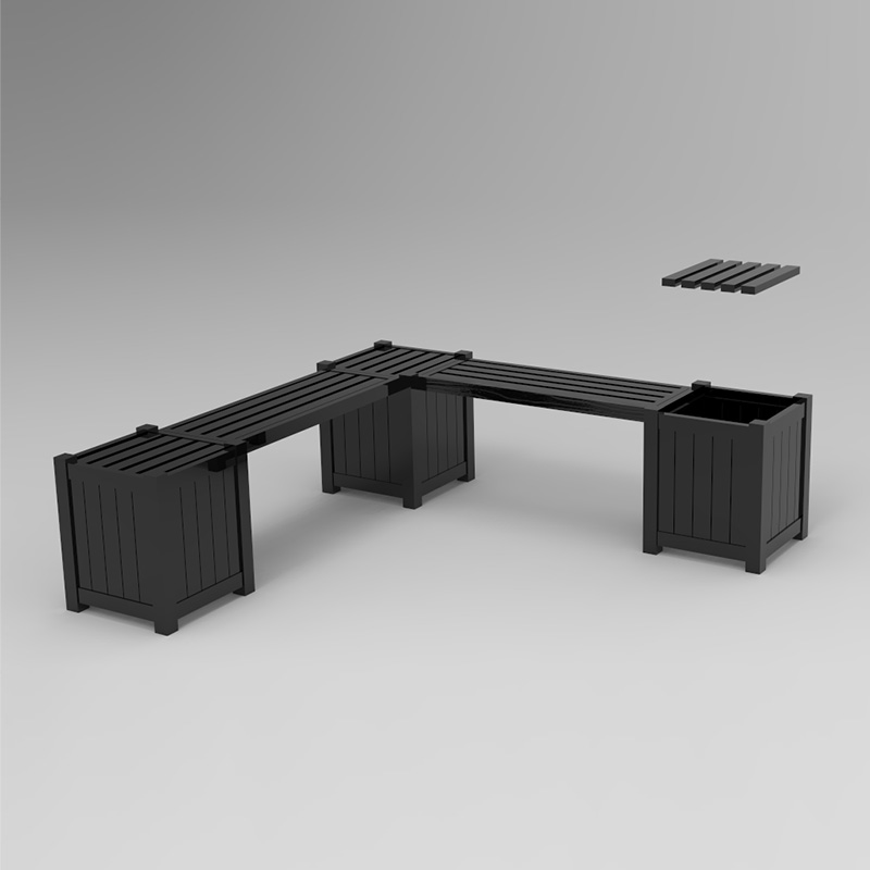 پایه باغبانی مشبک تخت چوبی با 8 شکاف مناسب برای فضای محدود باغ برای پرورش گیاهان و سبزیجات و گل ها