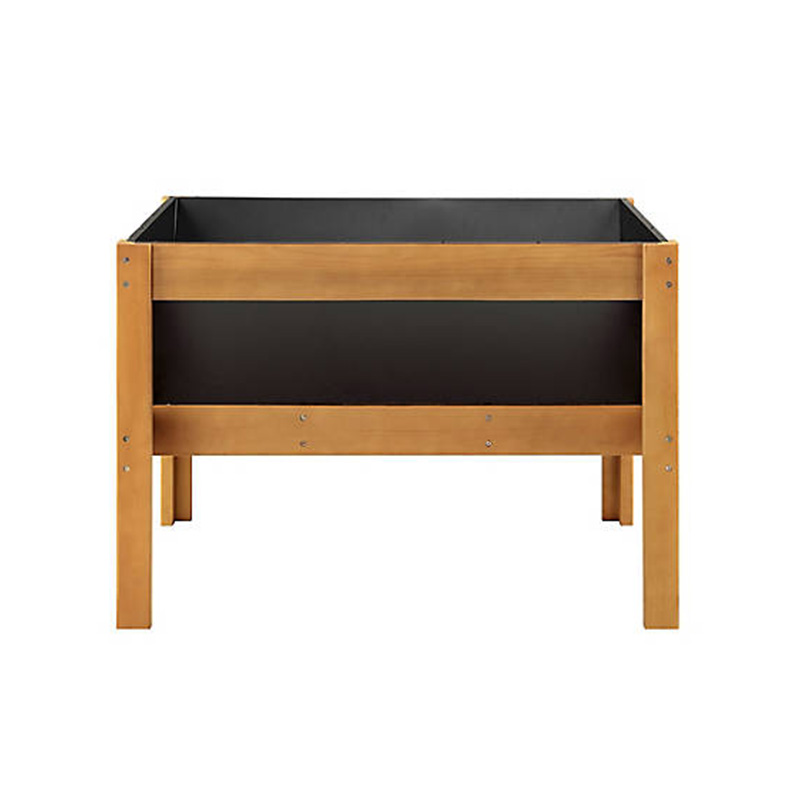 تخت 47 اینچ 23 اینچ در 35 اینچ باغچه چوبی با فضای وسیع برای کاشت، قفسه نگهداری و استفاده چند منظوره