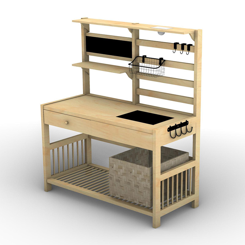 میز نیمکت گلدان، ایستگاه کاری باغ با صفحه غربال، سینک و سبد قابل جابجایی