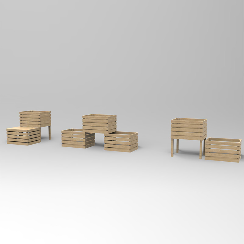 جعبه کاشت مستقل تخت باغی 3 طبقه برای سبزیجات، گیاهان دارویی، گل ها