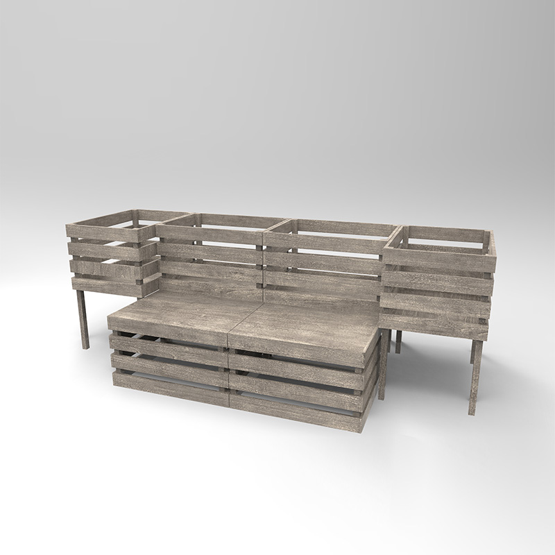 جعبه کاشت مستقل تخت باغی 3 طبقه برای سبزیجات، گیاهان دارویی، گل ها