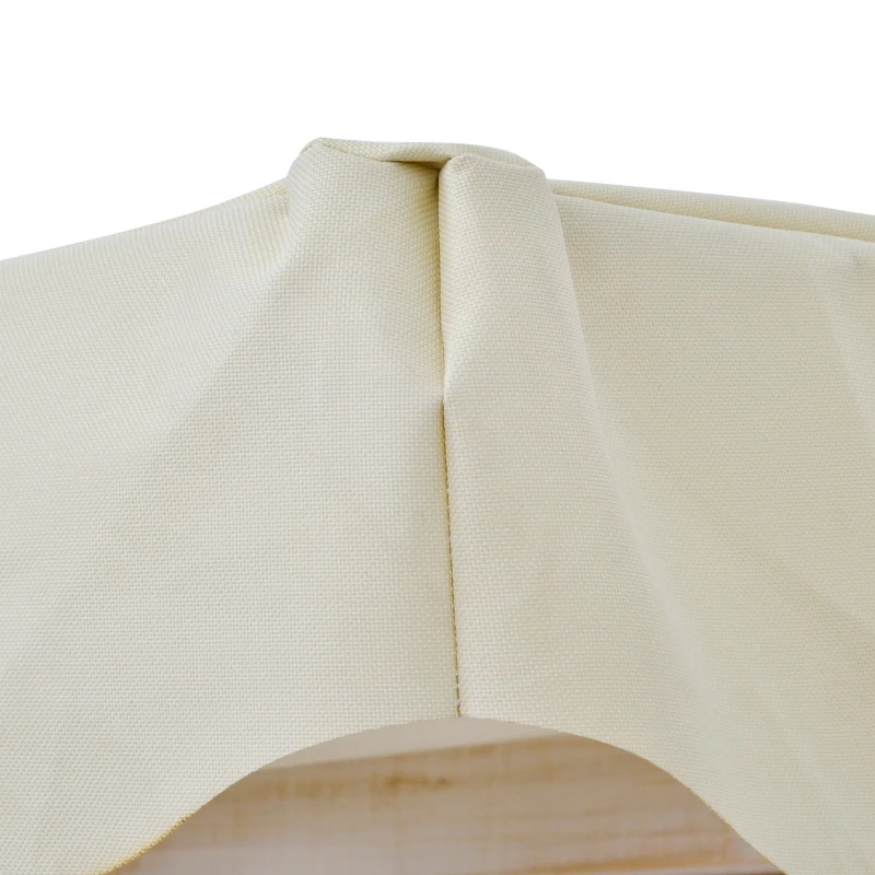 تاب ایوان دو نفره در فضای باز با پایه چوبی، طراحی قاب A قوی و سایبان ضد آب قابل تنظیم