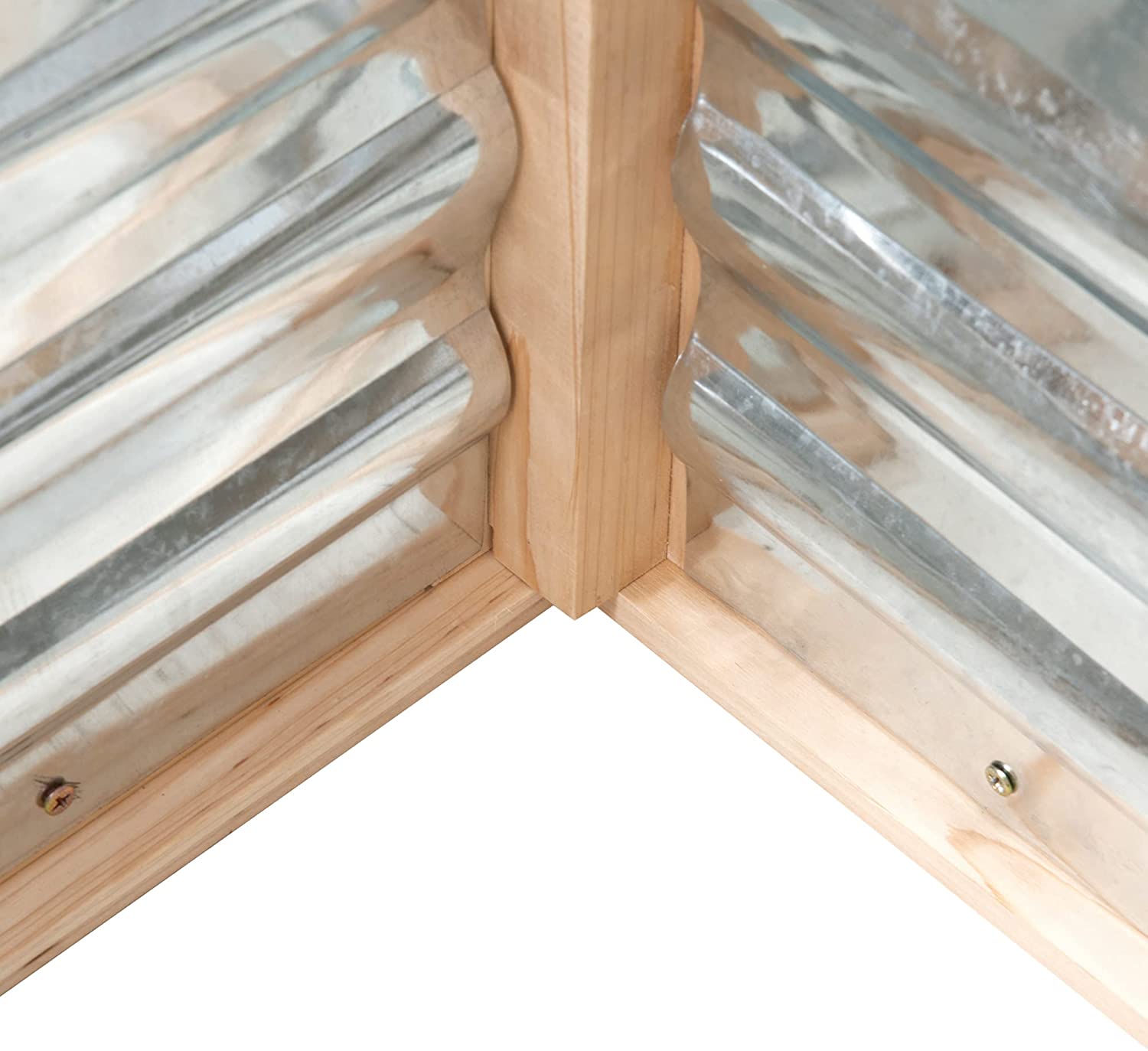 کیت تخت گل باغ برافراشته با گلخانه، گلدان قاب سرد چوبی، طبیعی