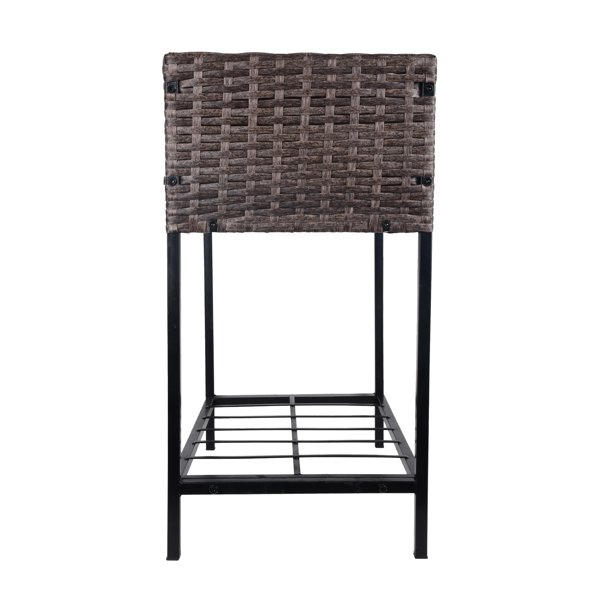 جعبه کاشت گل حصیری داخلی/خارجی با قفسه نگهداری ابزار در زیر و محوطه کار مرتفع 28 اینچی H