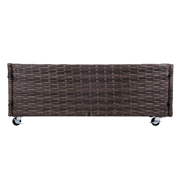 جعبه کاشت گل حصیری داخلی/خارجی با قفسه نگهداری ابزار در زیر و محوطه کار مرتفع 28 اینچی H