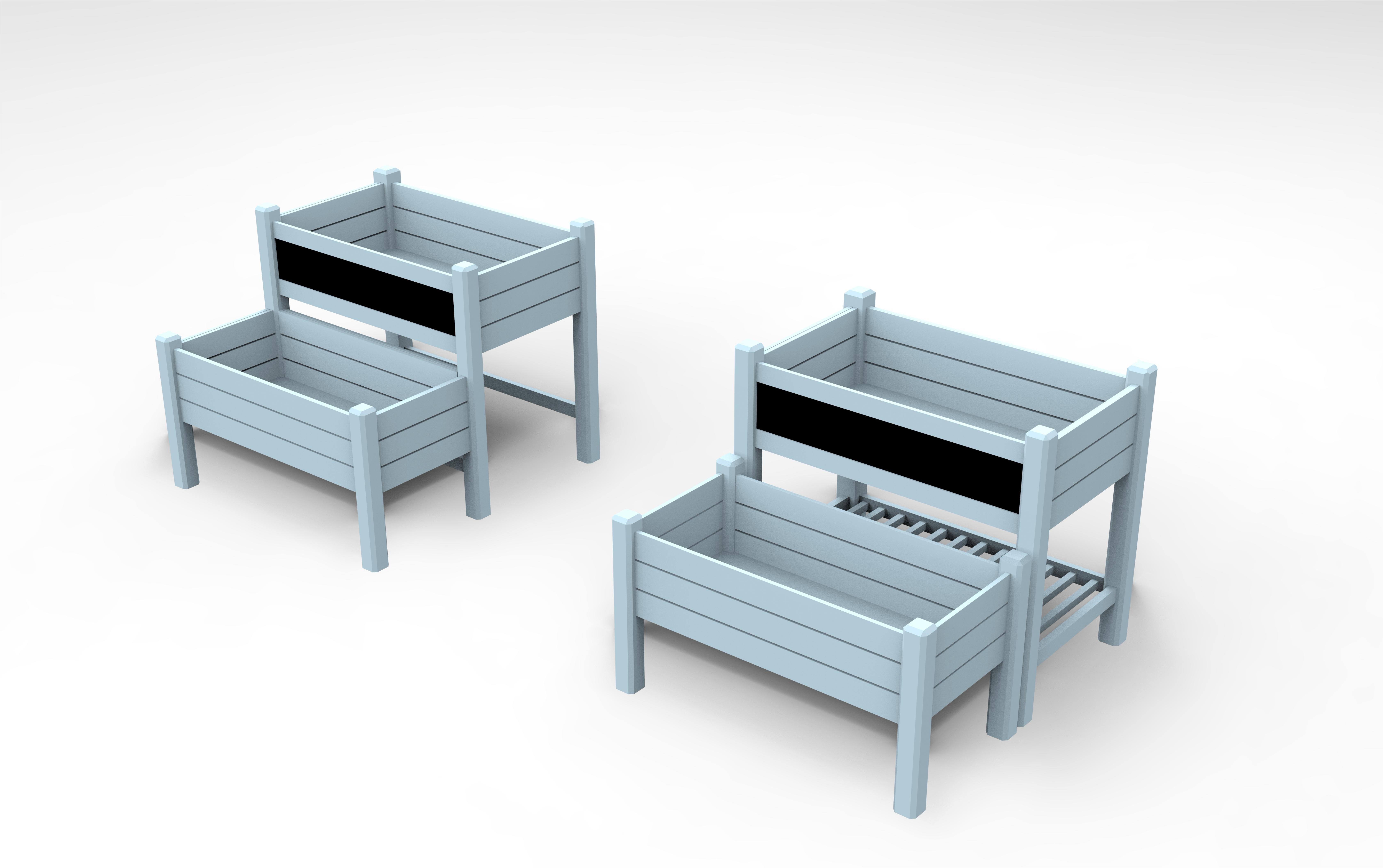 کودکان و نوجوانان بزرگ باغچه کاشت تخت